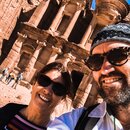 Hiking Petra to Ad Deir with Mom