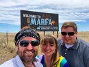 Marfa with Cassie and Arthur Jack