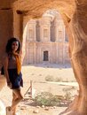 Guiding Three Swiss Girls Around Petra (977002)