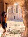 Guiding Three Swiss Girls Around Petra (977454)
