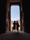 Guiding Two Dutch Girls Around Petra (977899)