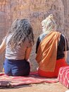 Guiding Three Swiss Girls Around Petra (978210)