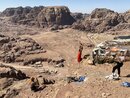 Guiding Three Swiss Girls Around Petra (978602)